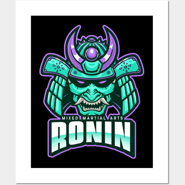 MMA Ronin Mixed Martial Arts Wall Art by Tip Top Tee's